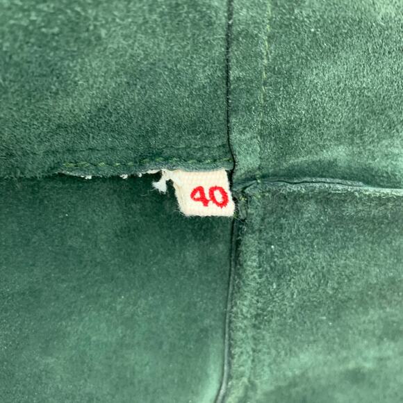 MARNI Size 4 Green Suede Buttoned Jacket - Picture 5 of 5